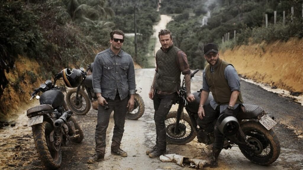 David Beckham cruzou o Brasil de moto