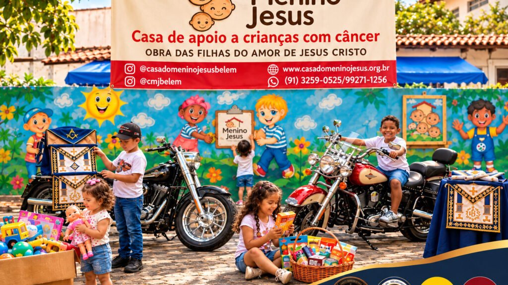 Motociclistas fazem Dia das Crianças solidário em Belém